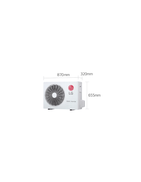 CLIMATISEUR LG ARTCOOL MIRROR UVNANO RÉVERSIBLE 18000 BTU, WIFI, CHAUFFAGE "Sans Installation"