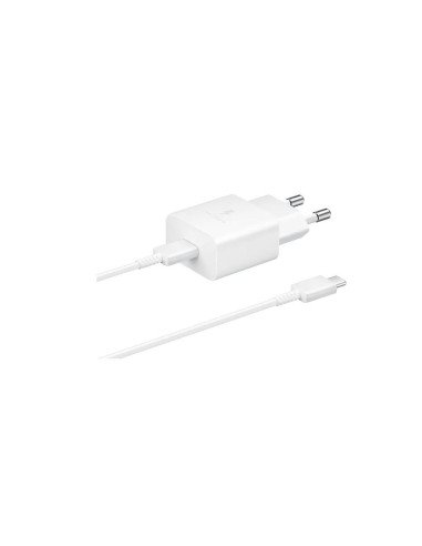 CHARGEUR SAMSUNG 15W C-TO-C AVEC CABLE BLANC