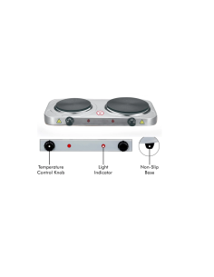 RECHAUD ELECTRIQUE ITIMAT 2 PLAQUES INOX