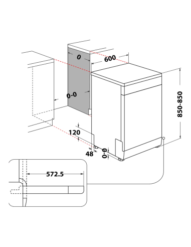 LAVE VAISSELLE WHIRLPOOL 14 COUVERTS 8 PROGRAMMES 6EME SENS INOX