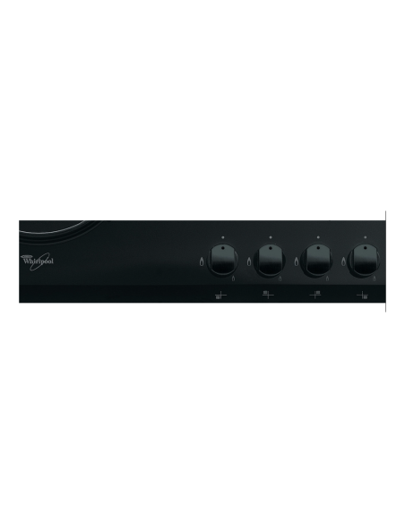 PLAQUE WHIRLPOOL 4F 70CM NOIR